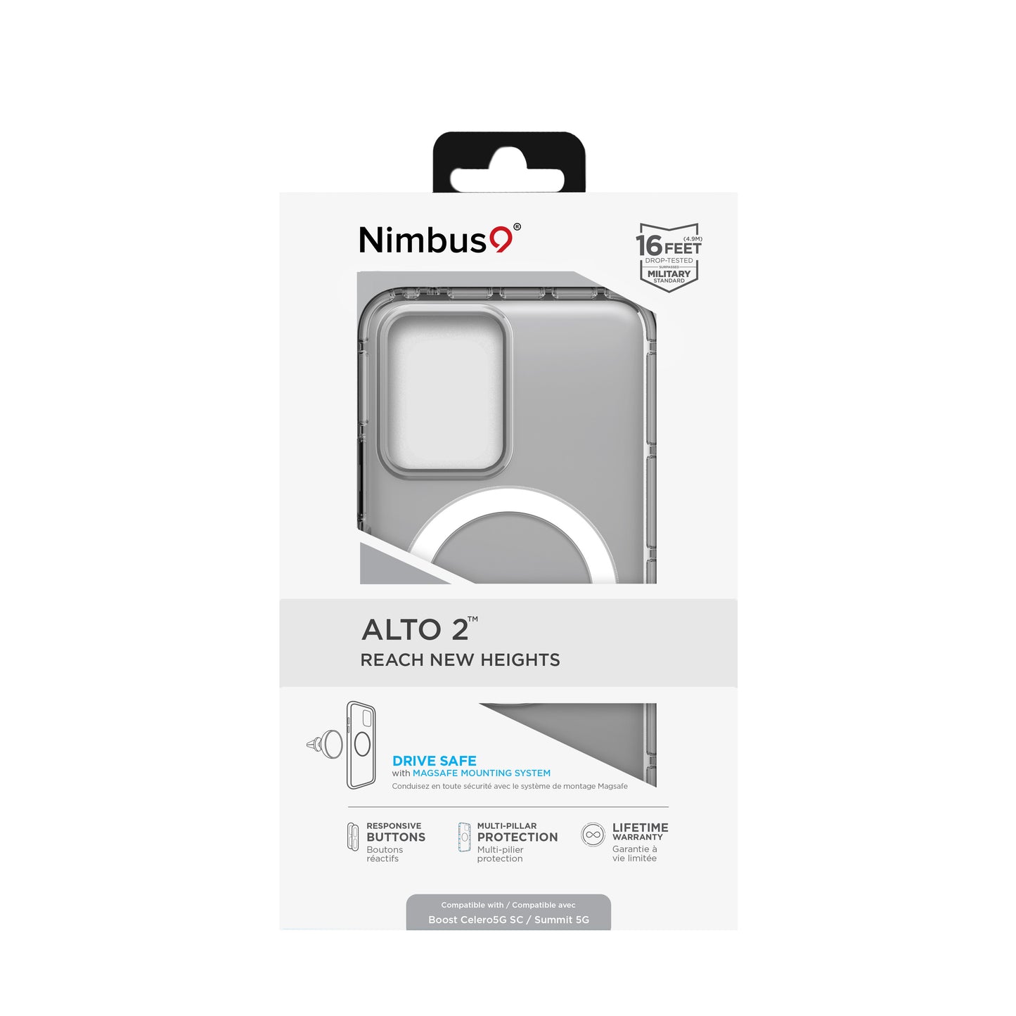 Funda transparente para Nimbus9 Alto 2 Boost Celero5G SC y Summit 5G