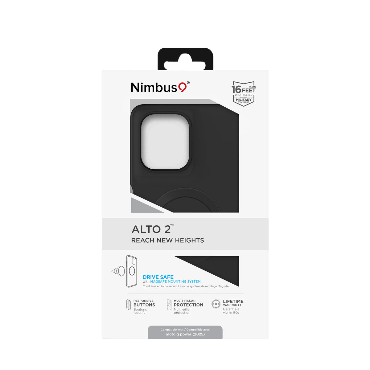 Étui Nimbus9 Alto 2 pour Moto G Power (2025) - Noir