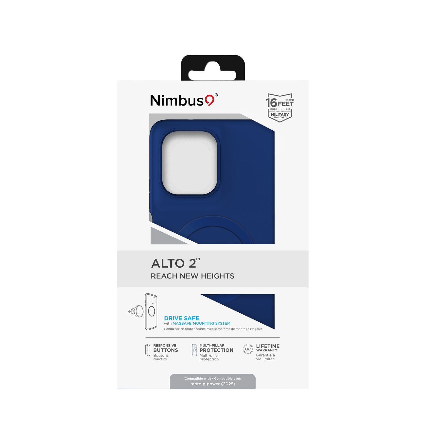 Étui Nimbus9 Alto 2 pour Moto G Power (2025) - Bleu
