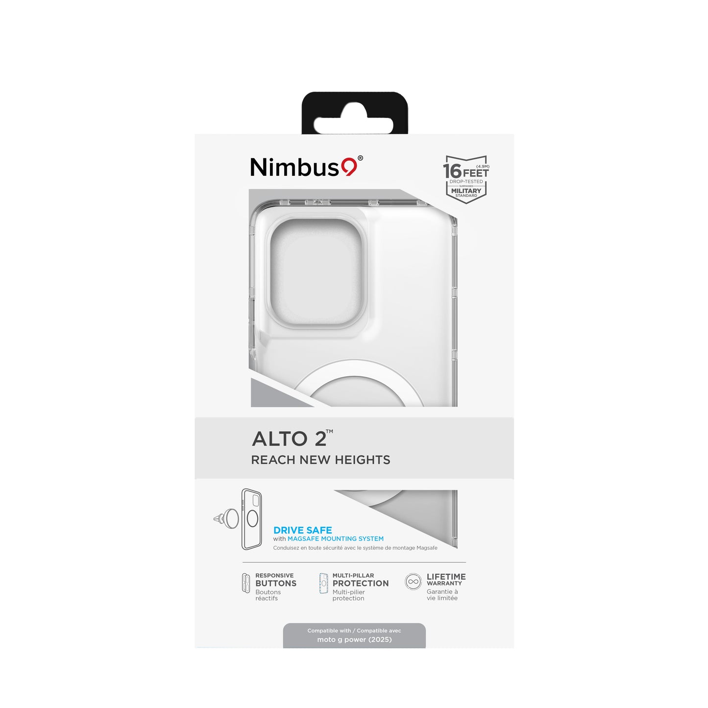 Funda Nimbus9 Alto 2 para Moto G Power (2025) - Transparente