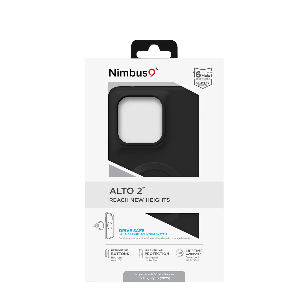 Étui Nimbus9 Alto 2 Moto G Stylus (2025) - Noir
