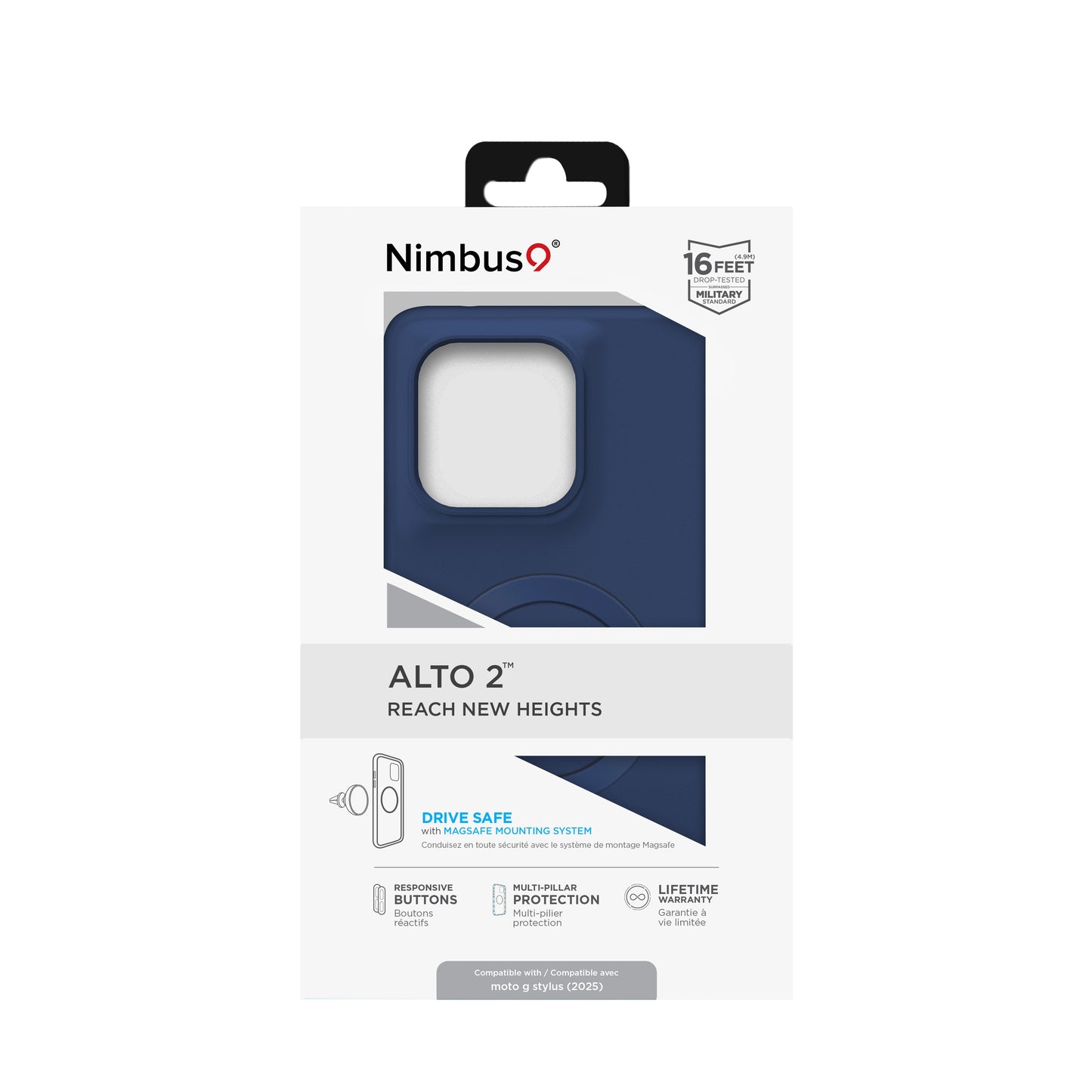Étui Nimbus9 Alto 2 Moto G Stylus (2025) - Bleu