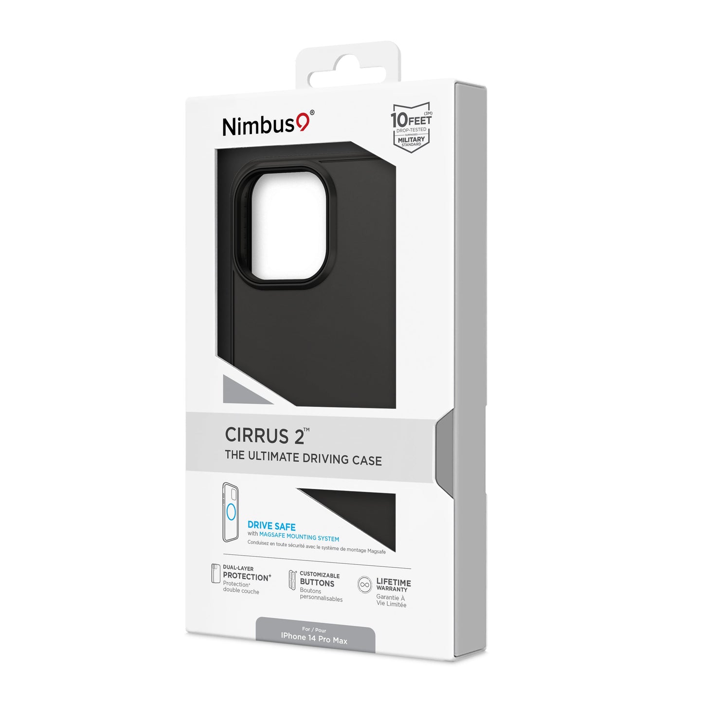 Funda Nimbus9 Cirrus 2 para iPhone 14 Pro Max - Negra