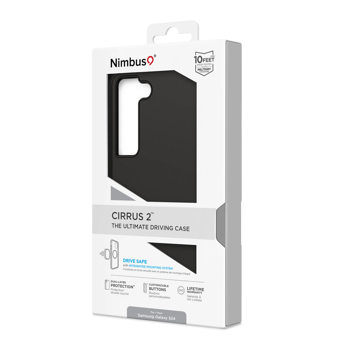 Coque Nimbus9 Cirrus 2 pour Galaxy S24 – Noir