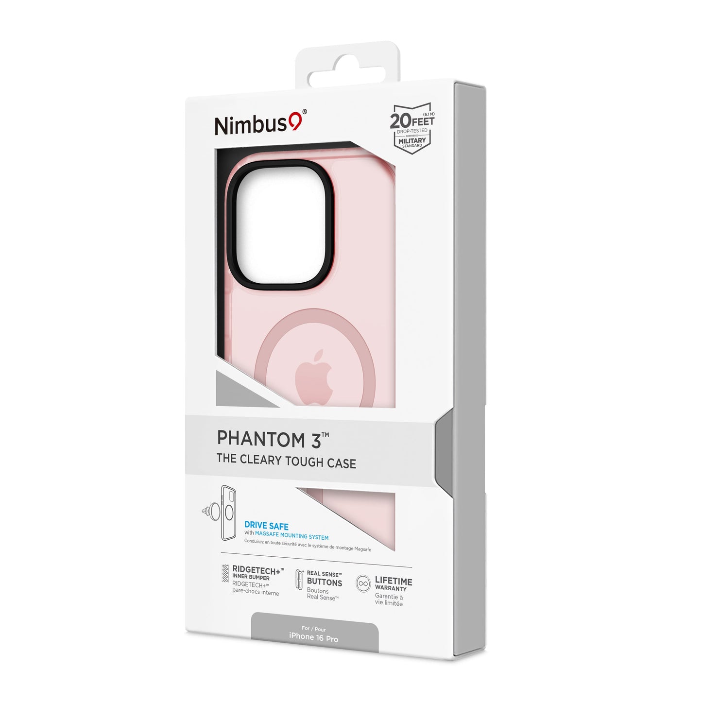 Funda MagSafe Nimbus9 Phantom 3 para iPhone 16 Pro - Flamenco