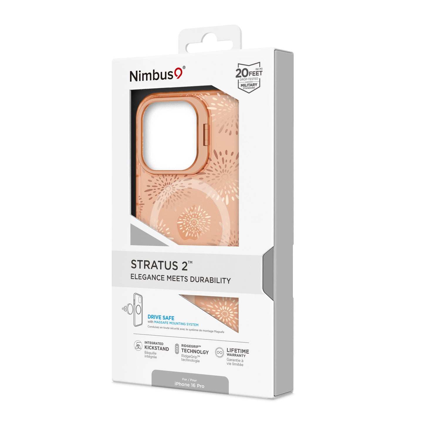 Funda MagSafe Nimbus9 Stratus 2 para iPhone 16 Pro - Starburst