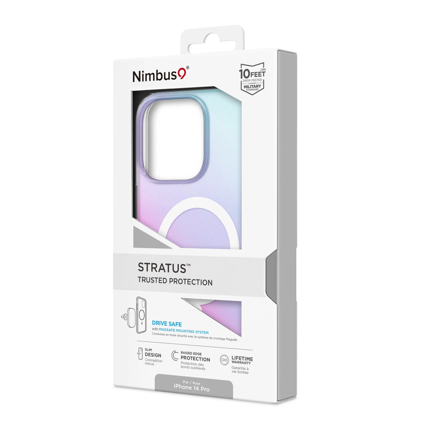 Funda Nimbus9 Stratus Magsafe para iPhone 14 Pro - Escarcha