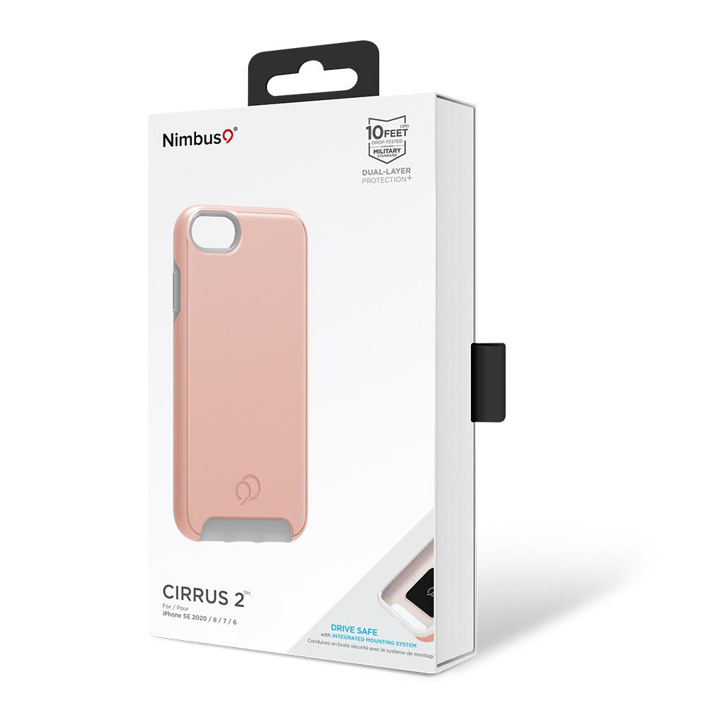 Nimbus9 Cirrus 2 para iPhone SE (3.ª y 2.ª generación)/8/7 - Rosa transparente