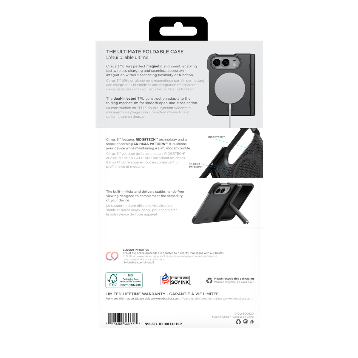 Nimbus9 Cirrus 3 Foldable iPhone Duo MagSafe Case