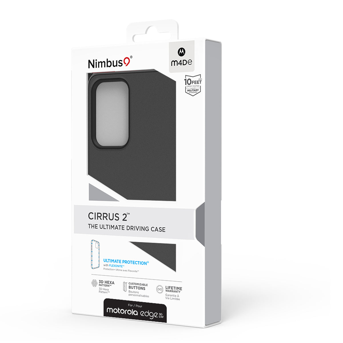 Funda Nimbus9 Cirrus 2 para Moto Edge 2021 - Negra