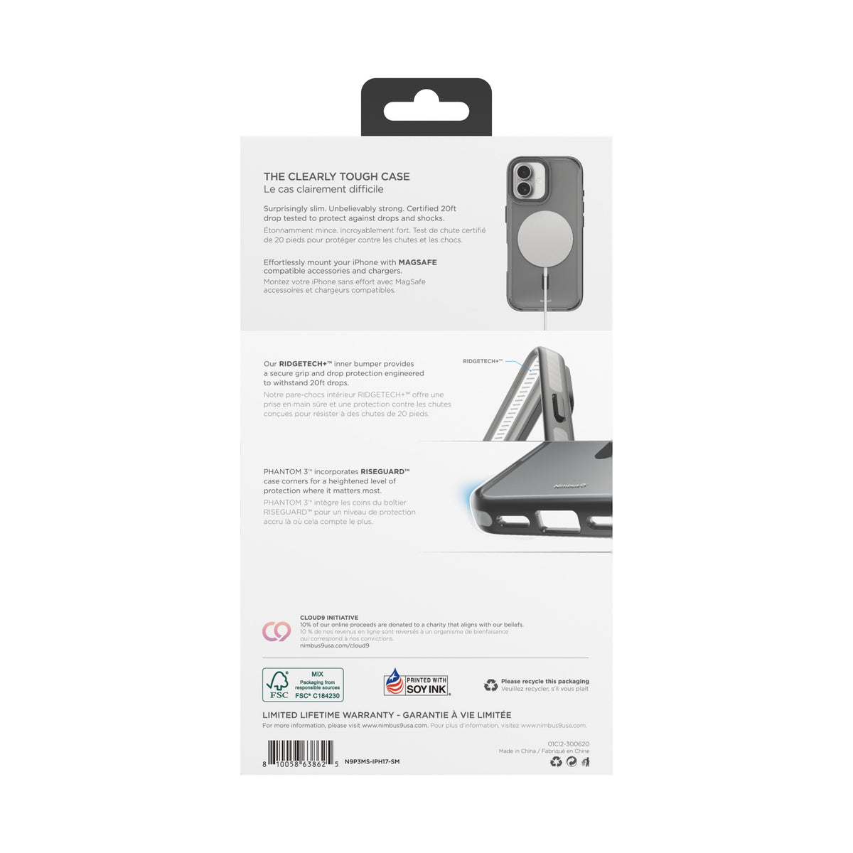 Nimbus9 Phantom 3 iPhone 17 MagSafe Case