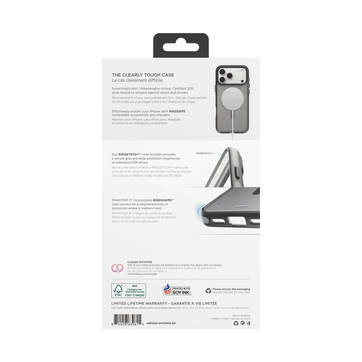Nimbus9 Phantom 3 iPhone 17 Pro Max MagSafe Case