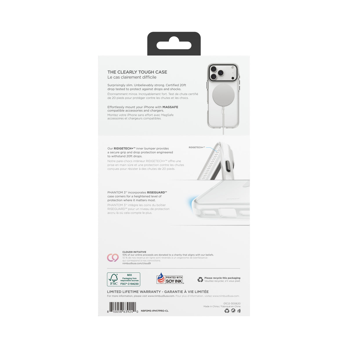 Nimbus9 Phantom 3 iPhone 17 Pro MagSafe Case