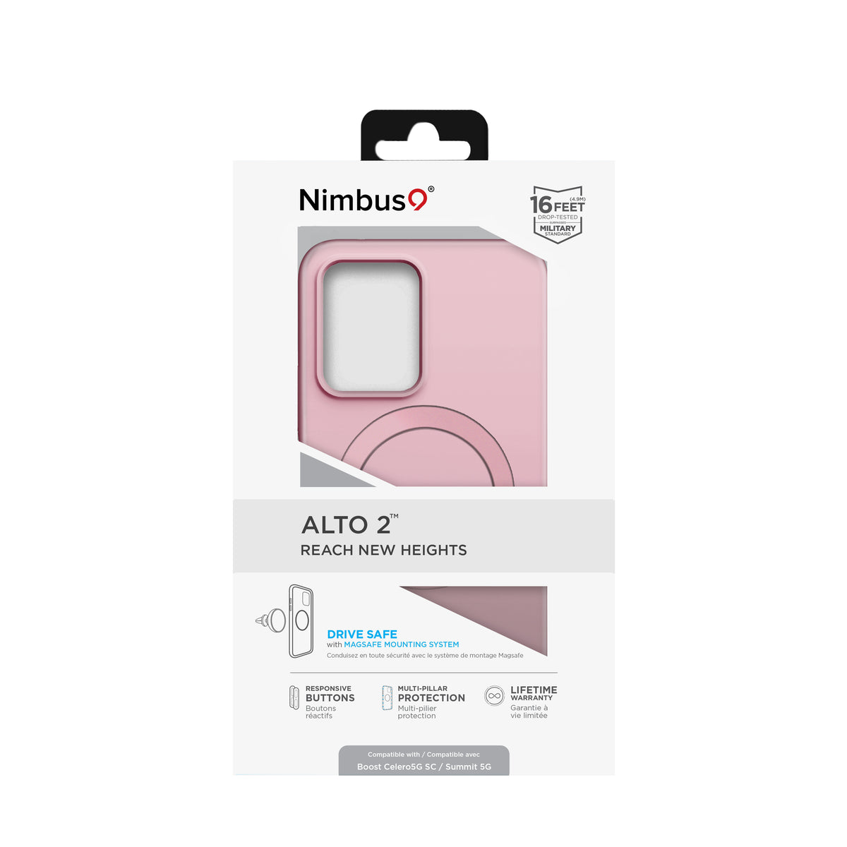 Funda para Nimbus9 Alto 2 Boost Celero5G SC y Summit 5G - Rosa