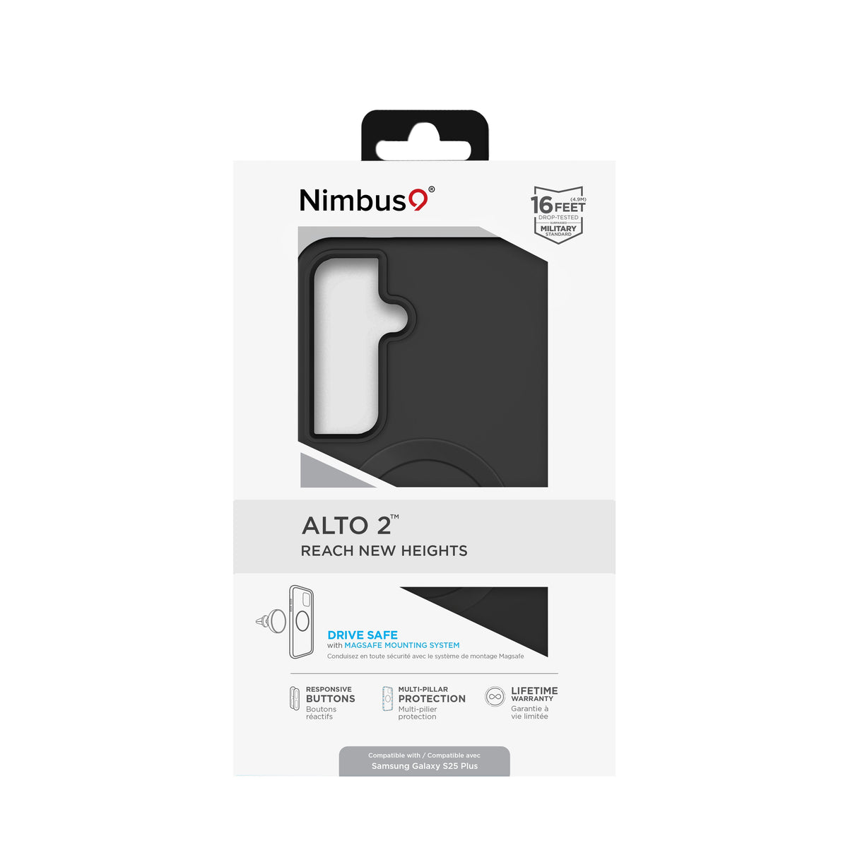 Coque Nimbus9 Alto 2 pour Galaxy S25 Plus – Noir