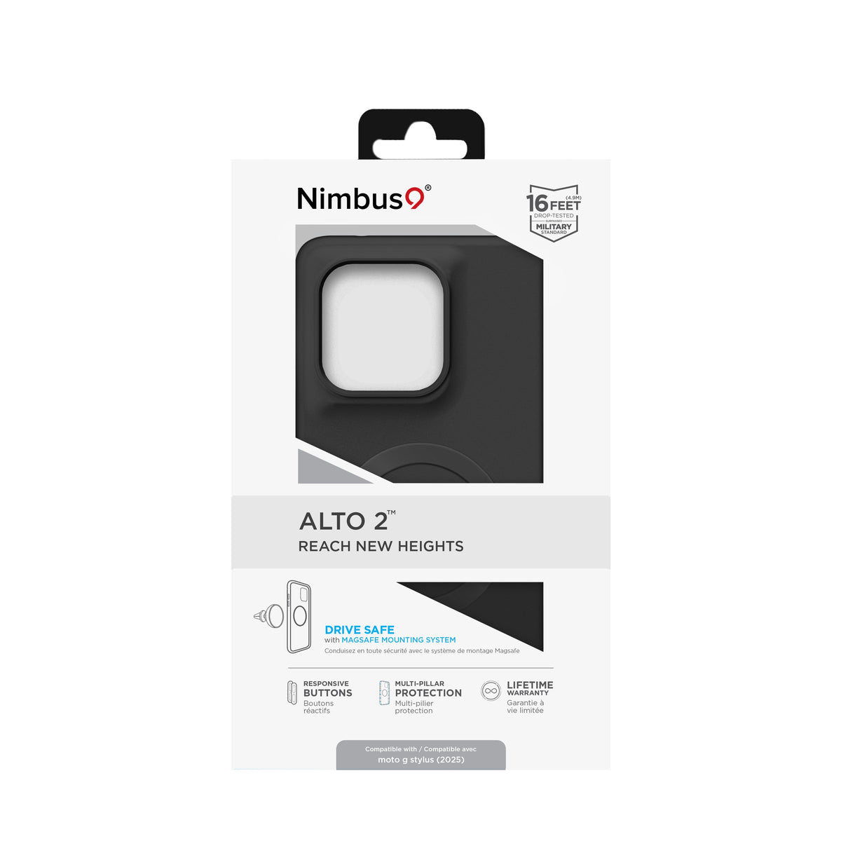 Funda Nimbus9 Alto 2 para Moto G Stylus (2025) - Negra