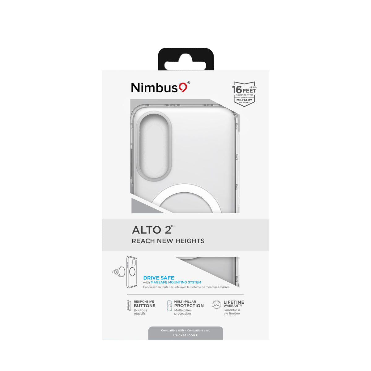 Étui Nimbus9 Alto 2 Cricket Icon 6 - Transparent