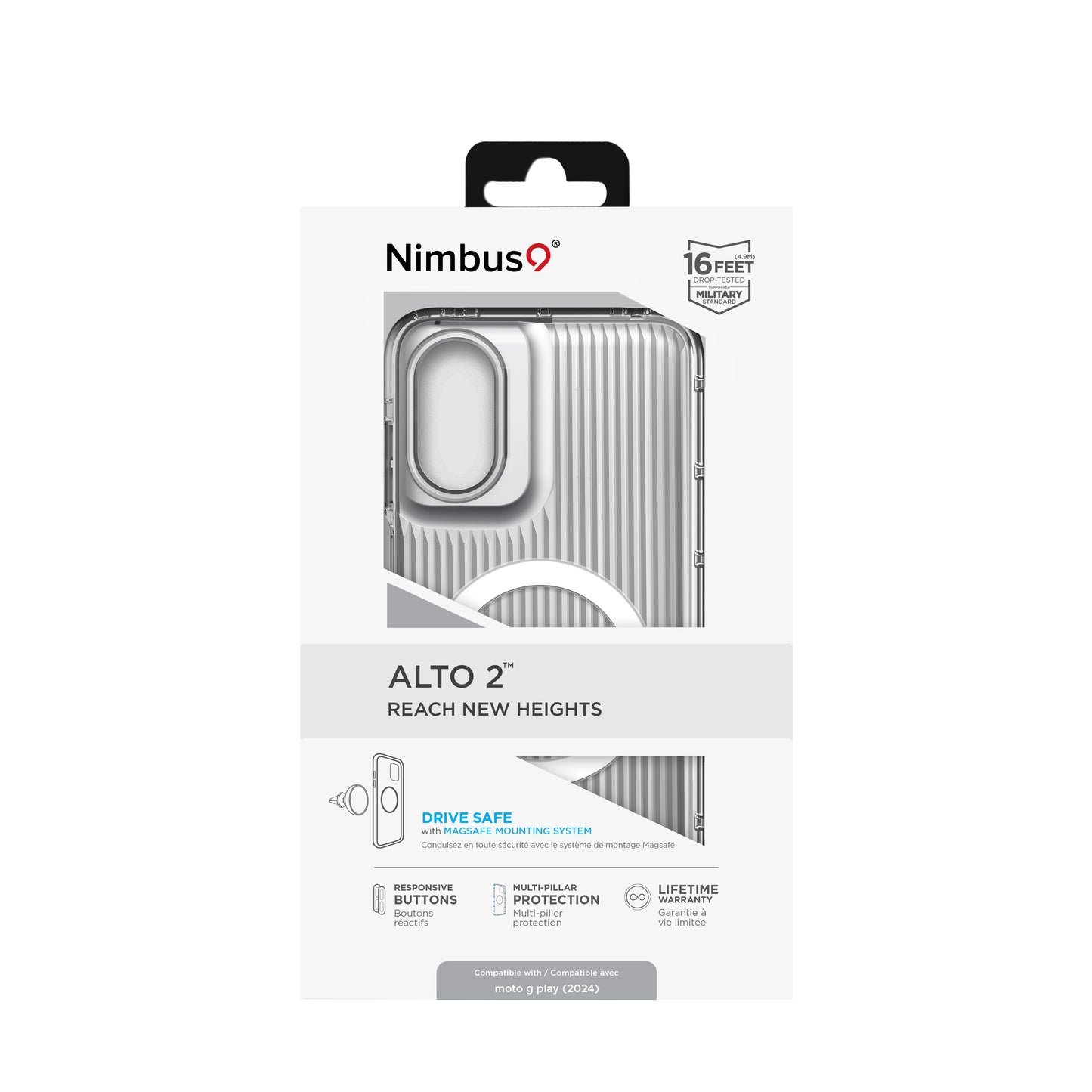 Funda Nimbus9 Alto 2 para Moto G Play (2024) - Transparente