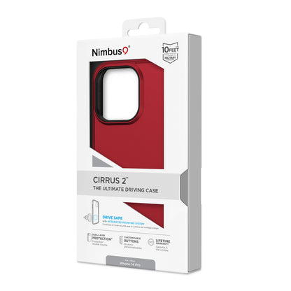 Funda Nimbus9 Cirrus 2 para iPhone 14 Pro - Carmesí