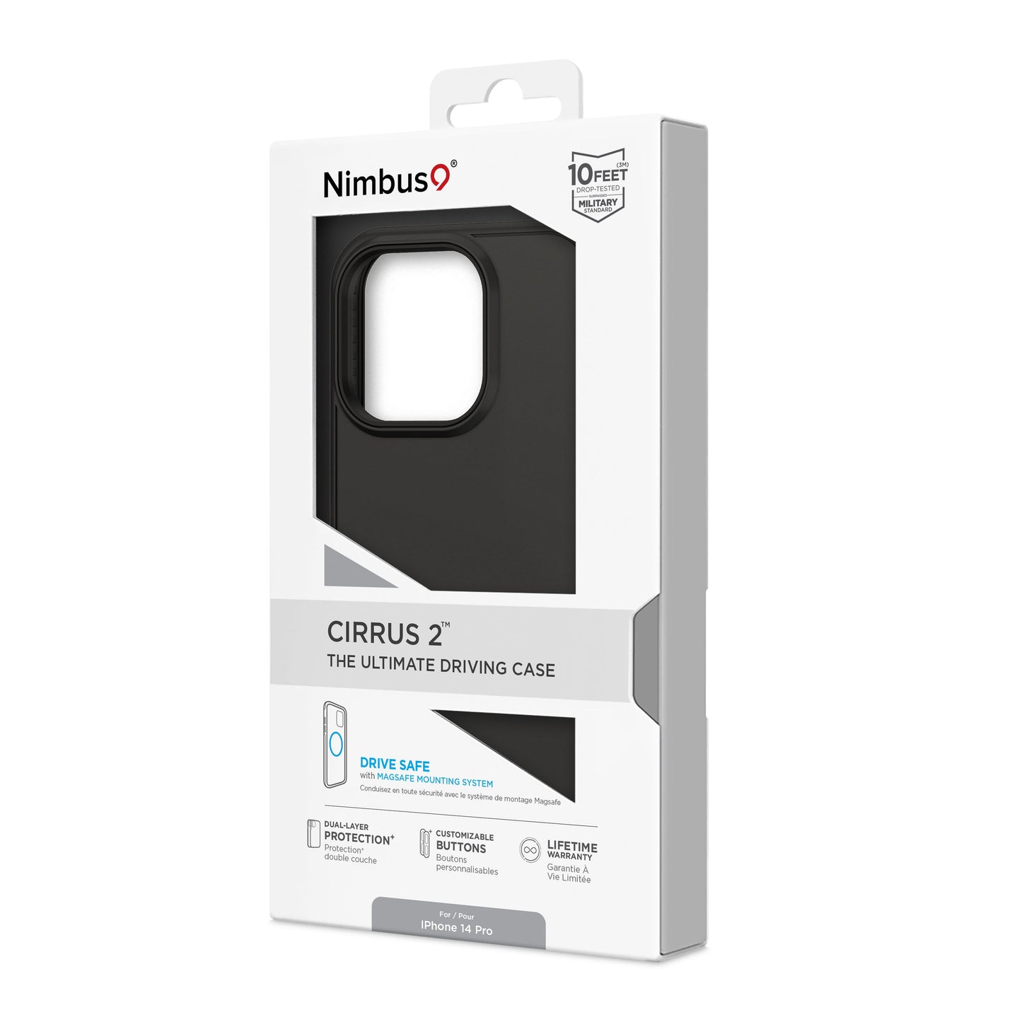 Funda MagSafe Nimbus9 Cirrus 2 para iPhone 14 Pro (6.1) - Negra