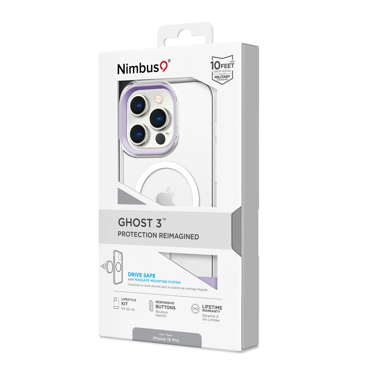 Nimbus9 Ghost 3 iPhone 15 Pro MagSafe Case