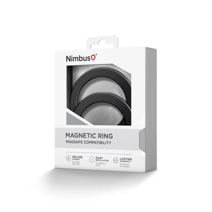 Anillo adhesivo de montaje magnético Nimbus9 (paquete de 2) - Negro
