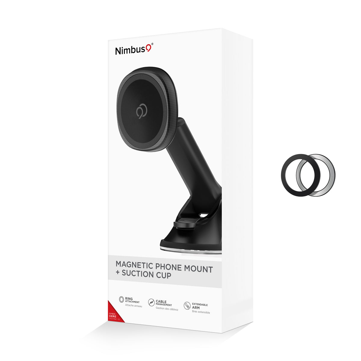 Nimbus9 Magnetic Phone Mount + Suction Cup
