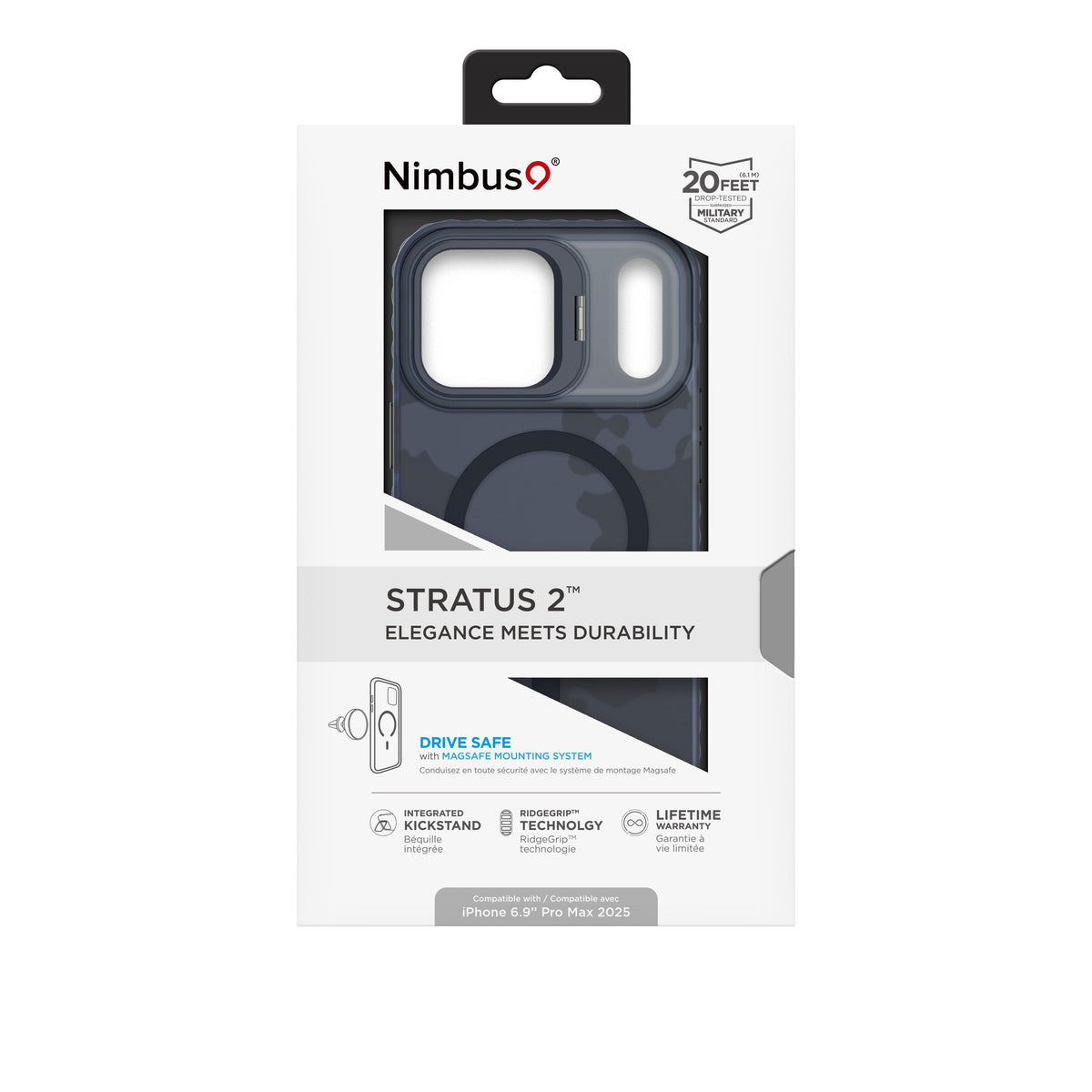 Nimbus9 Stratus 2 iPhone 17 Pro Max MagSafe Case with Kickstand