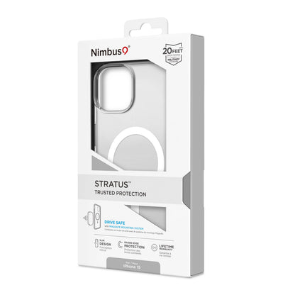Funda MagSafe Nimbus9 Stratus para iPhone 15 - Transparente