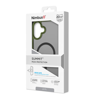 Funda MagSafe Nimbus9 Summit para iPhone 16 Plus - Verde escarcha