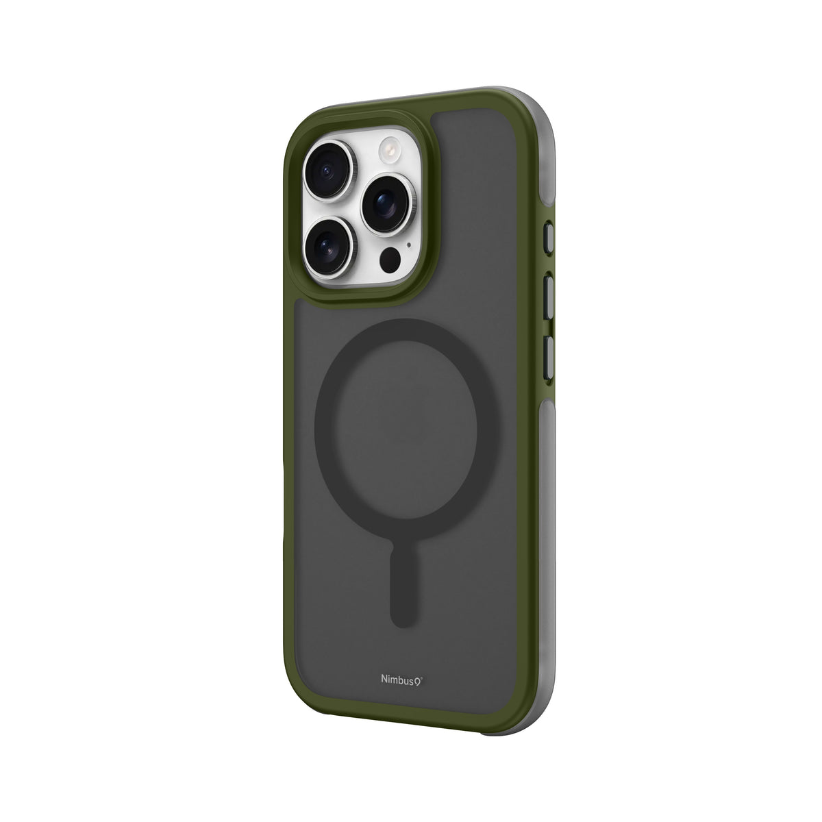 Coque MagSafe Nimbus9 Summit pour iPhone 16 Pro – Vert givré