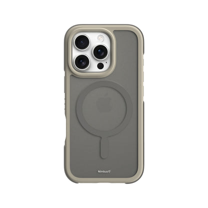 Funda MagSafe Nimbus9 Summit para iPhone 16 Pro - Gris topo escarchado