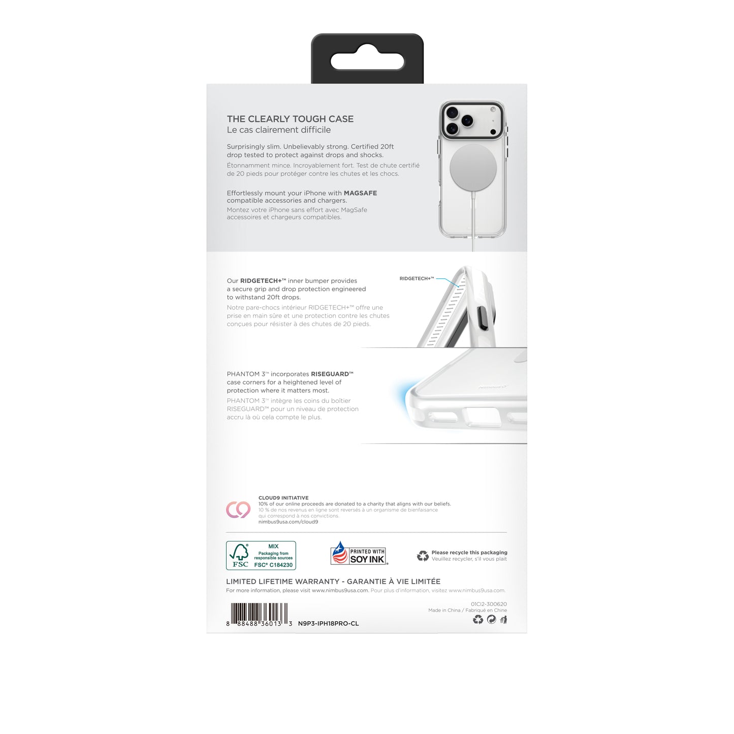 Nimbus9 Phantom 3 iPhone 18 Pro MagSafe Case