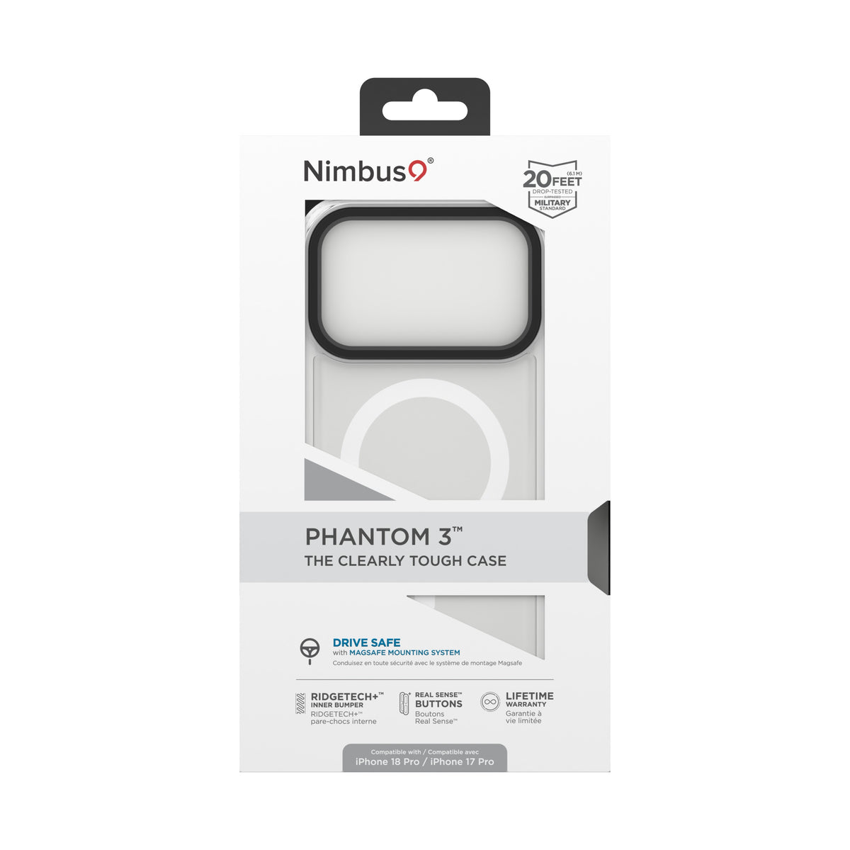 Nimbus9 Phantom 3 iPhone 18 Pro / 17 Pro MagSafe Case