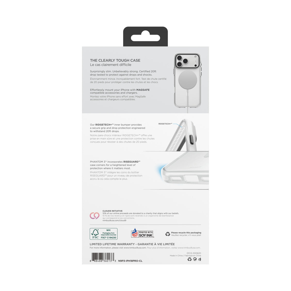 Nimbus9 Phantom 3 iPhone 18 Pro / 17 Pro MagSafe Case