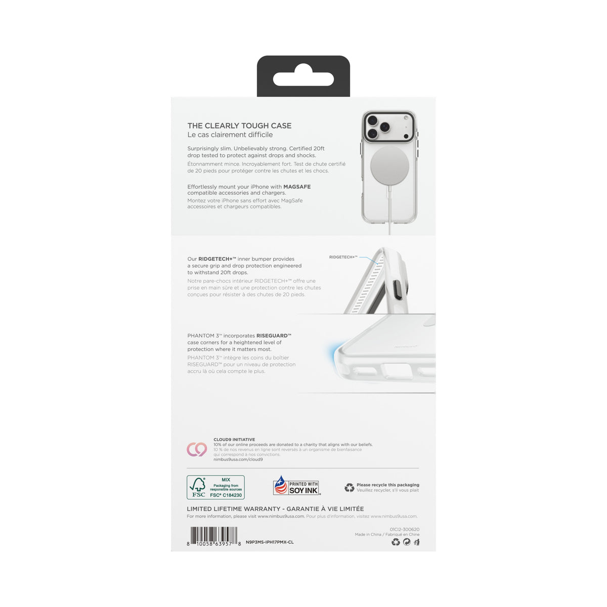 Nimbus9 Phantom 3 iPhone 17 Pro Max MagSafe Case