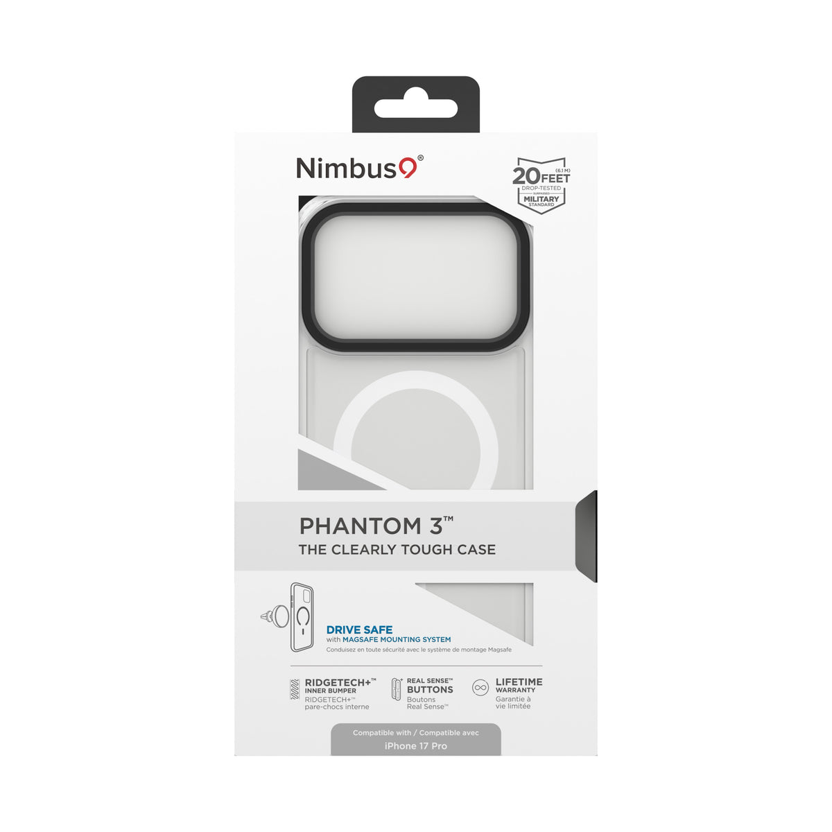 Nimbus9 Phantom 3 iPhone 17 Pro MagSafe Case