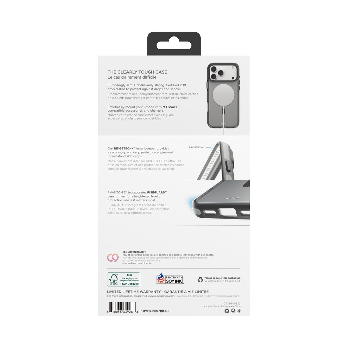 Nimbus9 Phantom 3 iPhone 17 Pro MagSafe Case