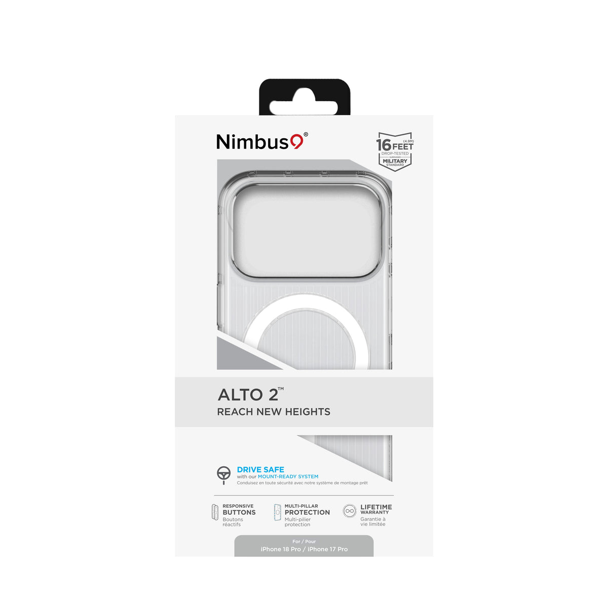 Nimbus9 Alto 2 iPhone 18 Pro / 17 Pro MagSafe Case