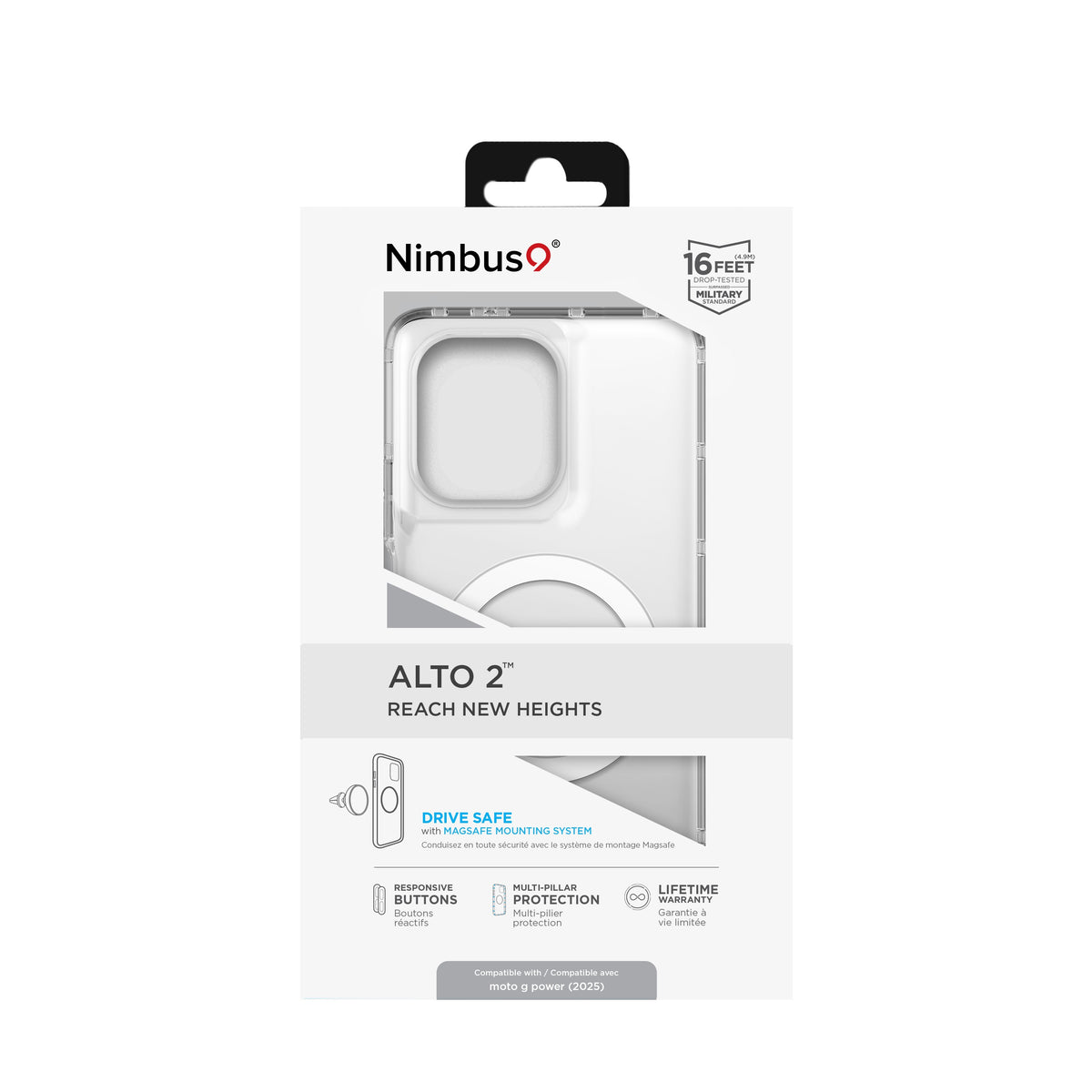 Funda Nimbus9 Alto 2 para Moto G Power (2025) - Transparente
