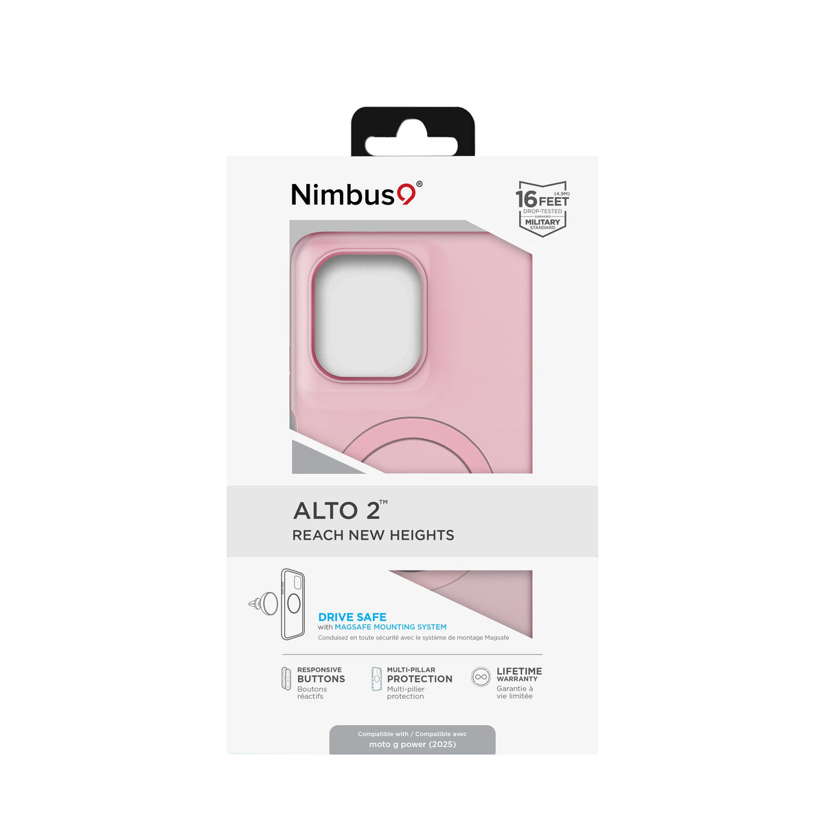 Funda Nimbus9 Alto 2 para Moto G Power (2025) - Rosa