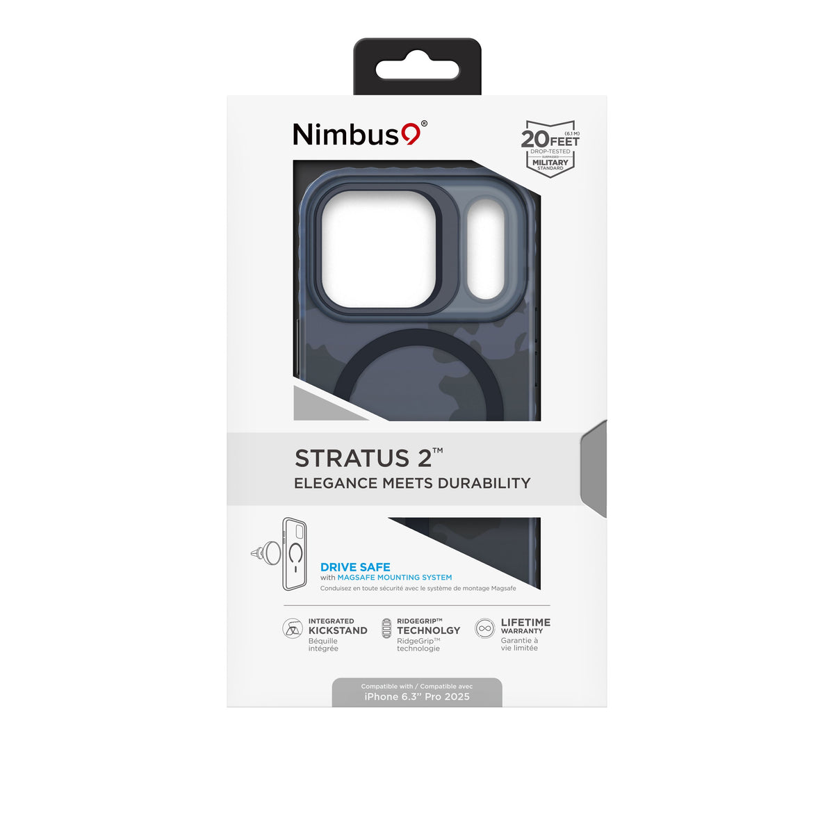 Nimbus9 Stratus 2 iPhone 17 Pro MagSafe Case with Kickstand